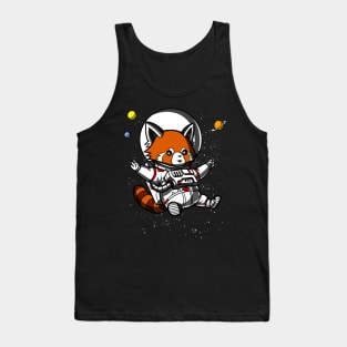 Red Panda Space Astronaut Tank Top